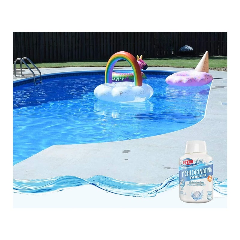 HTH 42031 1" Chlorinating Tablets Swimming Pool Chlorine, 5 lbs - Image 3